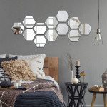 12ps wall mirror stickers