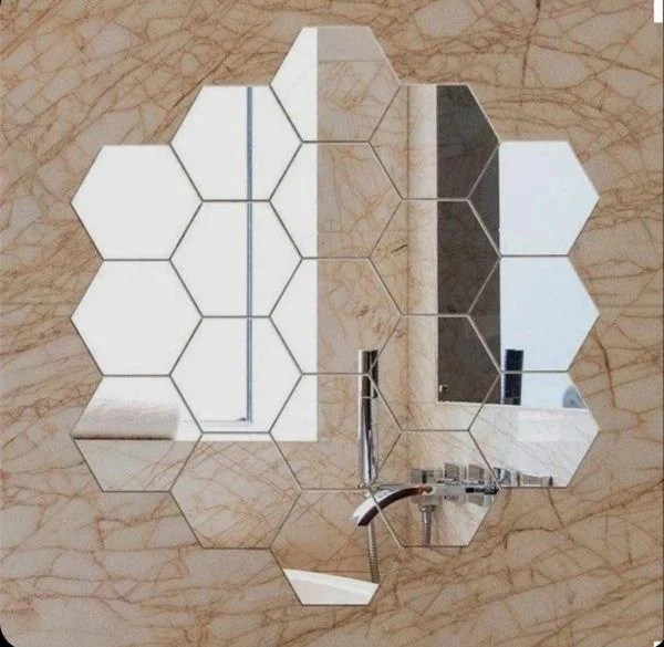12ps wall mirror stickers
